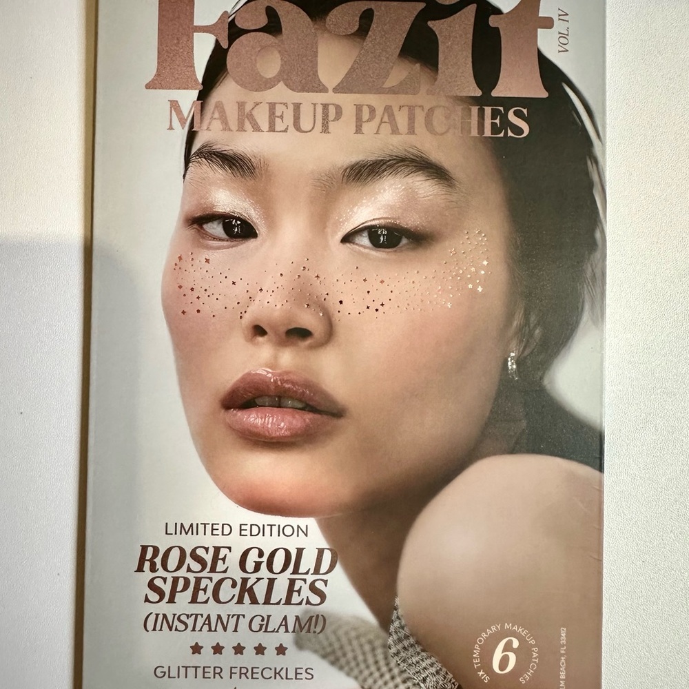Rose Gold Glitter Freckles Makeup Patches